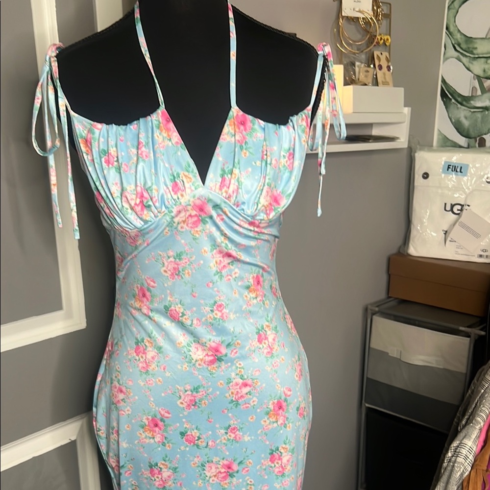 Private Label Floral Blue Dress